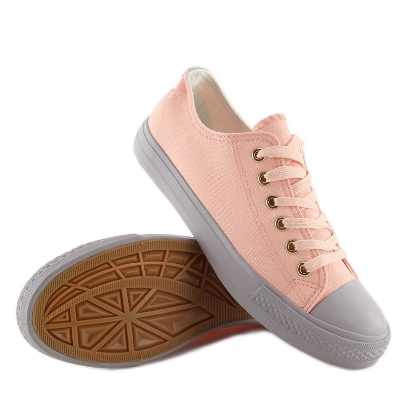 Sneakers für Damen in Rosa und Grau BL97P PINK / GREY 2