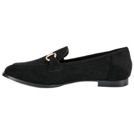 Slipper aus Wildleder schwarz 1
