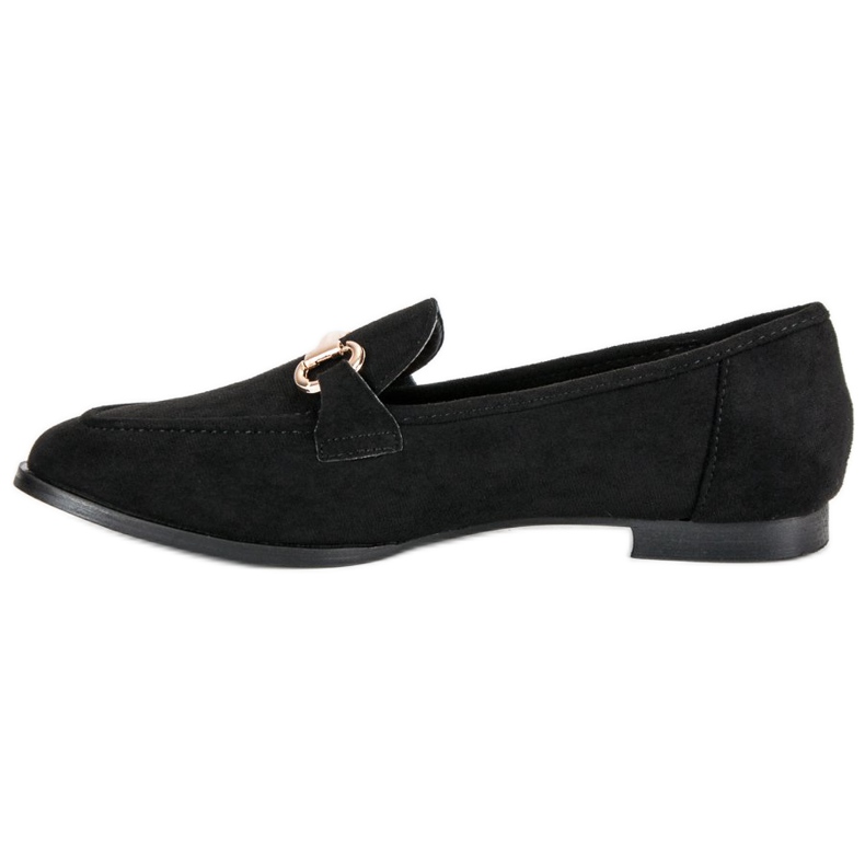 Slipper aus Wildleder schwarz 1