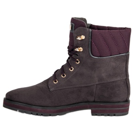 Lucky Shoes Arbeiter aus grauem Wildleder 1