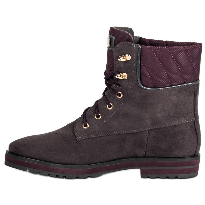 Lucky Shoes Arbeiter aus grauem Wildleder 1