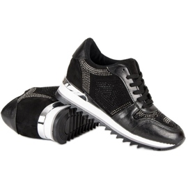 Stylische schwarze Sneaker 1