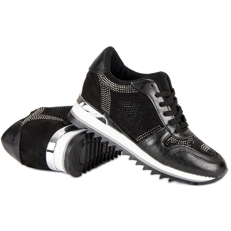 Stylische schwarze Sneaker 1