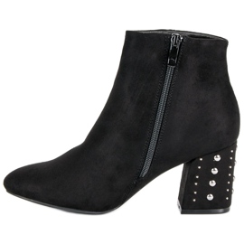 Stylische Stiefel auf der Post schwarz 1