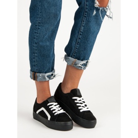 Sport Schwarze Wildleder Sneakers 2