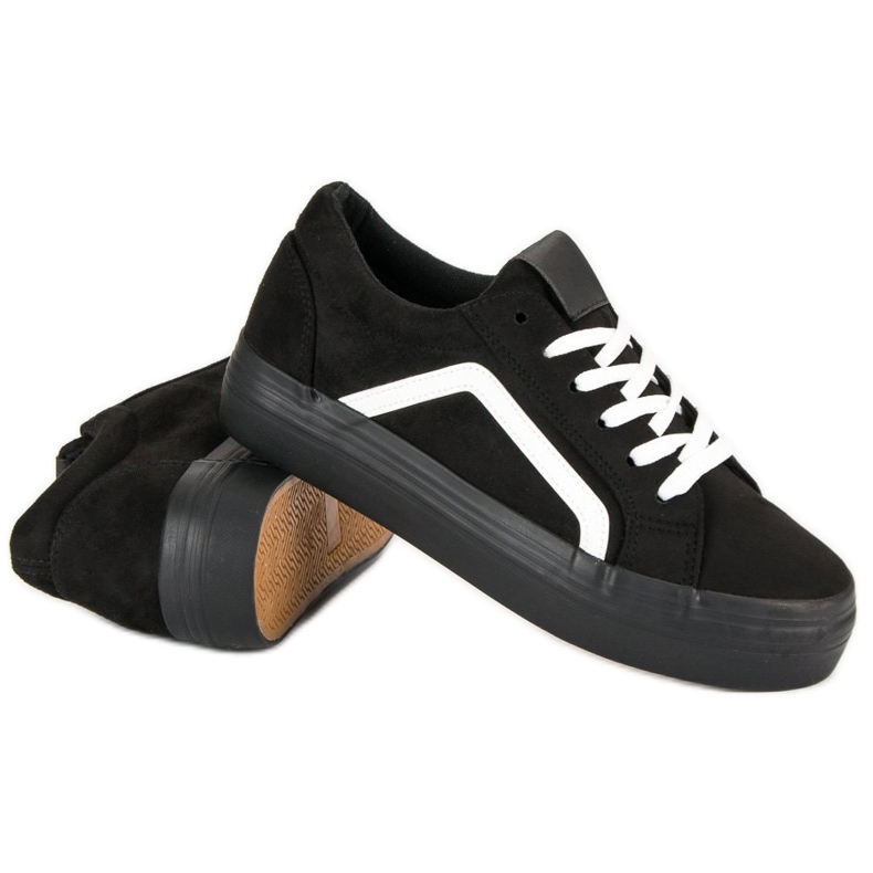 Sport Schwarze Wildleder Sneakers 1