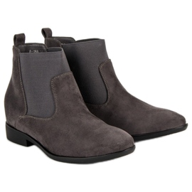 Lucky Shoes Modische Jodhpurstiefel grau 1