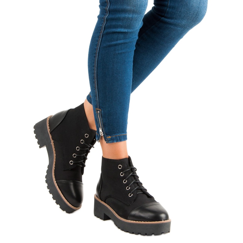 Rock Boots Arbeit schwarz 2