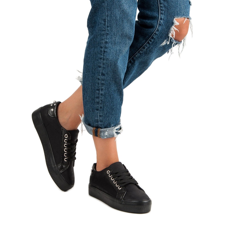 Sweet Shoes Modische Sportschuhe schwarz 2