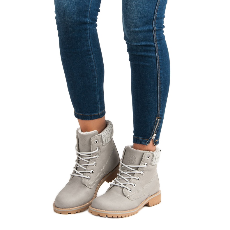 Graue Trapper mit Schaffell MCKEYLOR 2