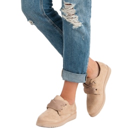 Schnürsneaker aus Wildleder braun 2