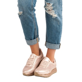 Bestelle Gebundene Sneaker Espadrilles rosa 1