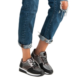 Stylische Sportschuhe schwarz 1