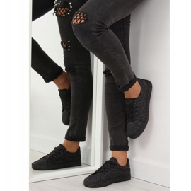 Schwarz opal BL142 Schwarze Turnschuhe 1