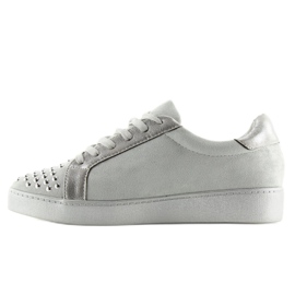 Grau Damen graue Turnschuhe G253 grau 1