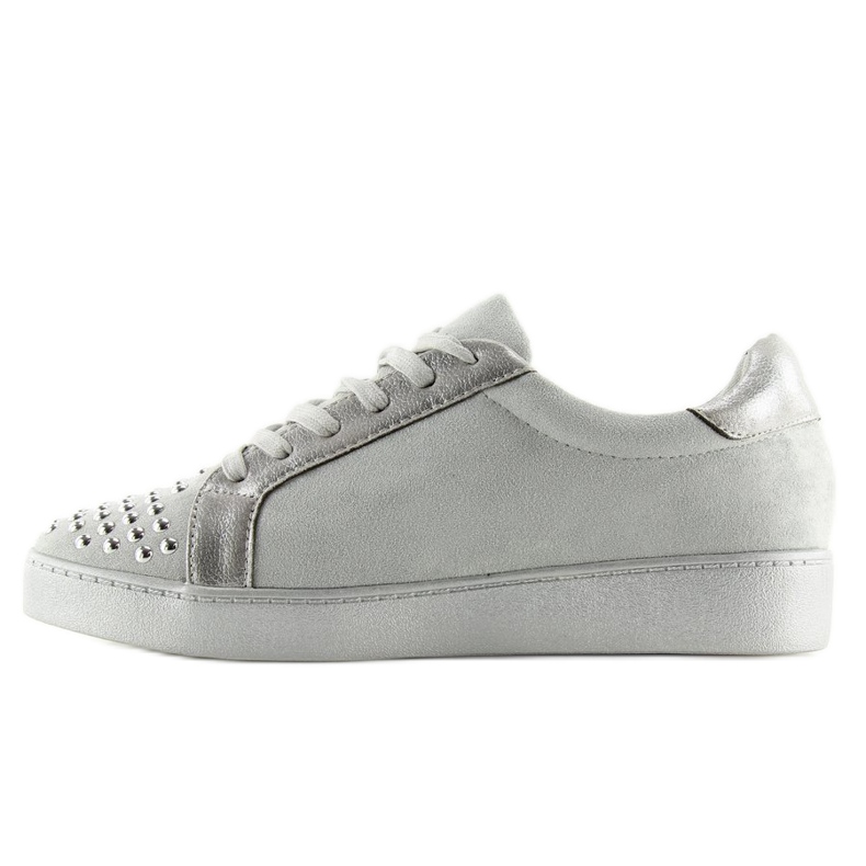 Grau Damen graue Turnschuhe G253 grau 1