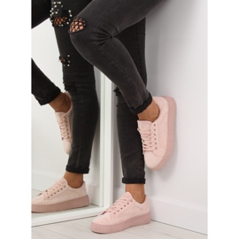 Pink AX03 Pinke Sneakers auf einer hohen Sohle rosa 1