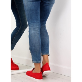 Rote Slip-On-Sneakers LA08P Rot 2