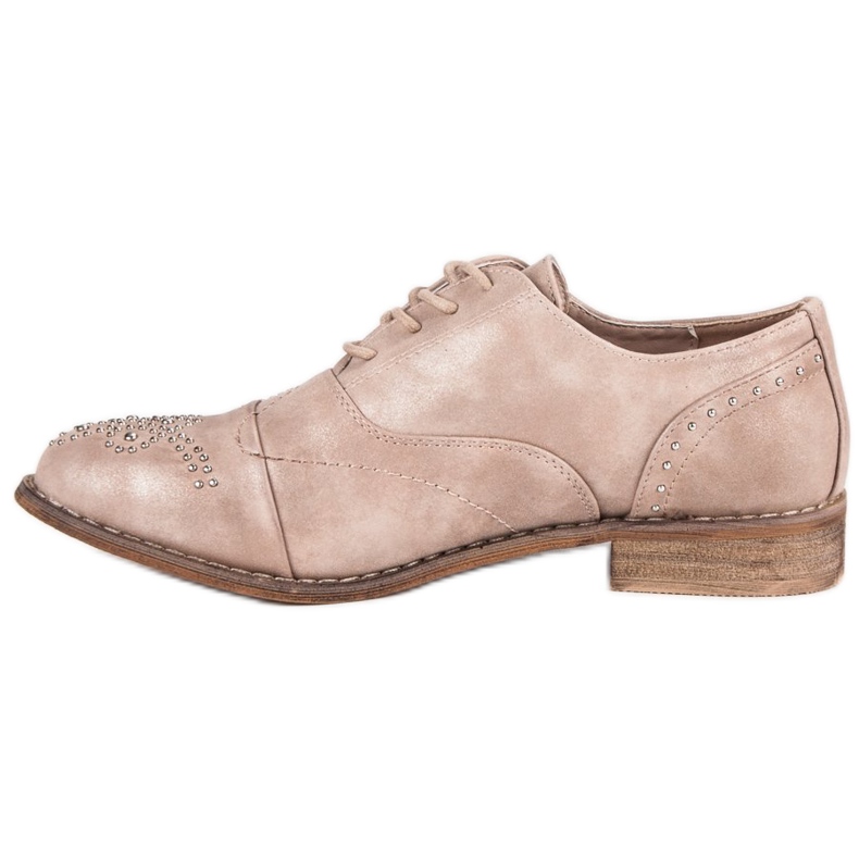 Super Me Modische gebundene Schuhe rosa 1