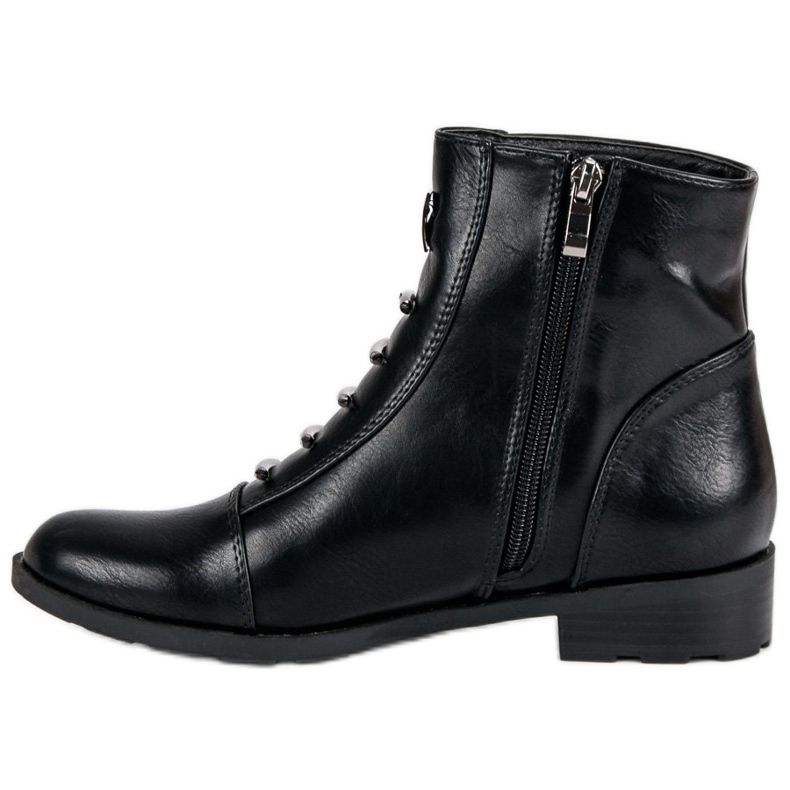 Filippo Lässige schwarze Stiefel 1