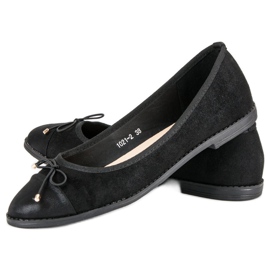Queentina Elegante schwarze Ballerinas 2