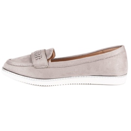 Super Me Graue Wildleder-Loafer 1