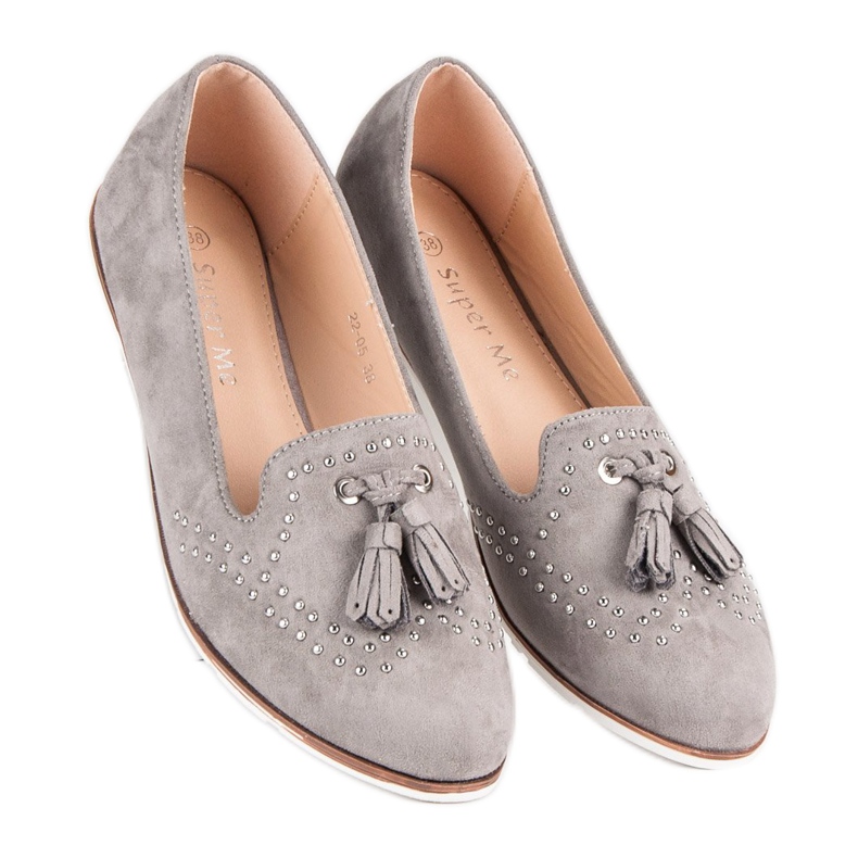 Super Me Herren aus grauem Wildleder 1