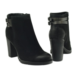 Filippo Damenstiefel mit hohen Absätzen mit 8255 Schnallen schwarz 4