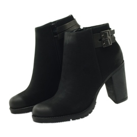 Filippo Damenstiefel mit hohen Absätzen mit 8255 Schnallen schwarz 3