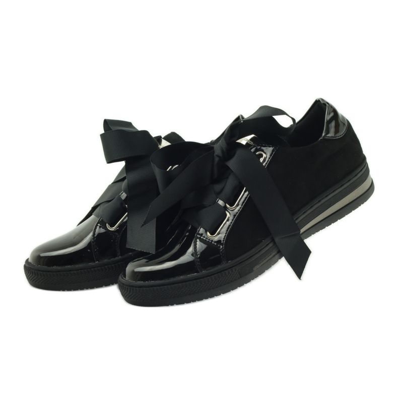 Creepers Leder Innensohle Filippo Schuhe schwarz 4