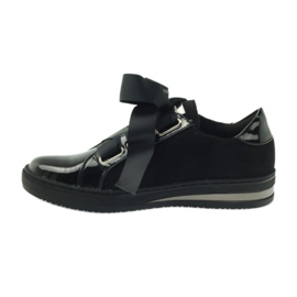 Creepers Leder Innensohle Filippo Schuhe schwarz 2