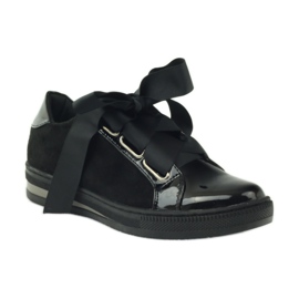 Creepers Leder Innensohle Filippo Schuhe schwarz 1