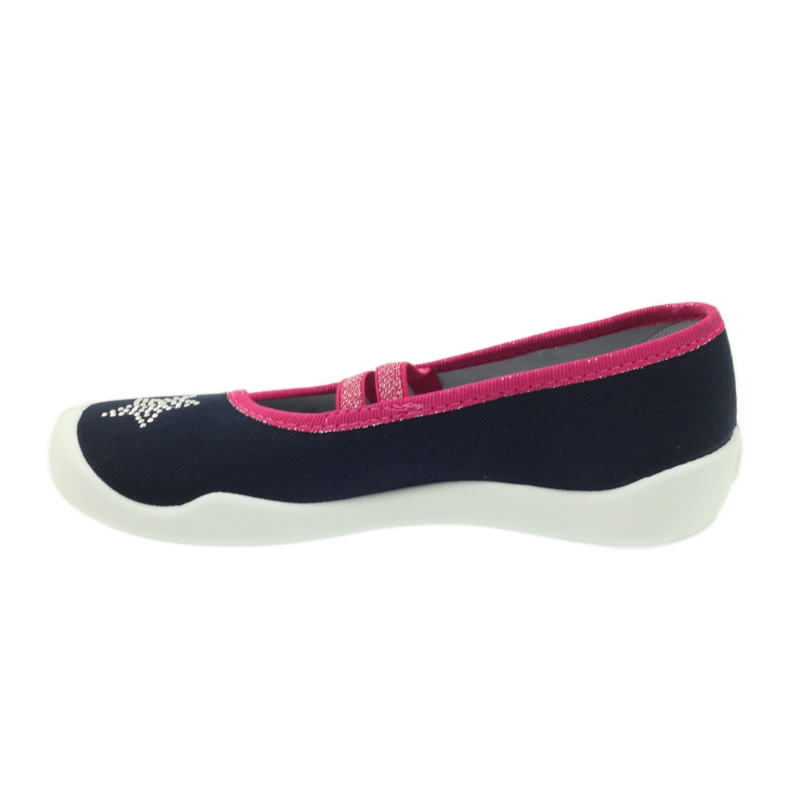 Befado 116y246 Sterne Hausschuhe grau rosa marineblau 2