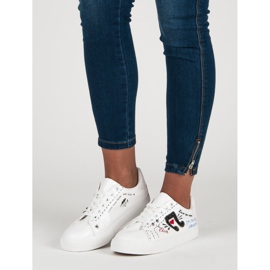 Modische Sneaker für Damen weiß 2