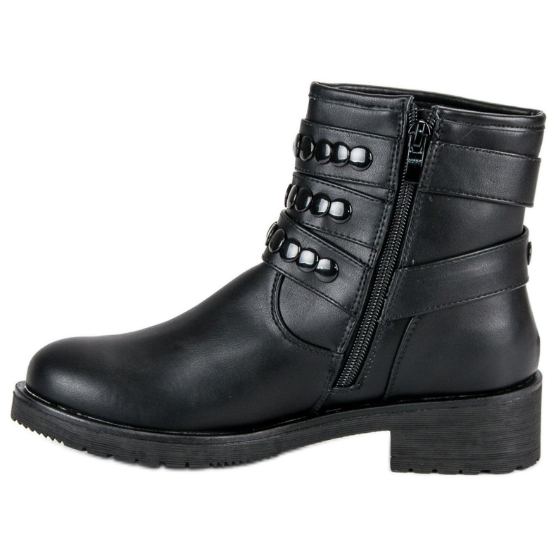 Stylische Arbeitsstiefel schwarz 1