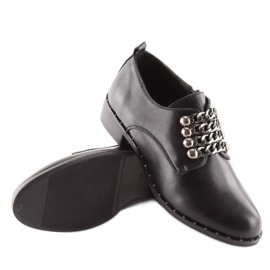Schwarze Damen-Loafer C-7160 Schwarz 1