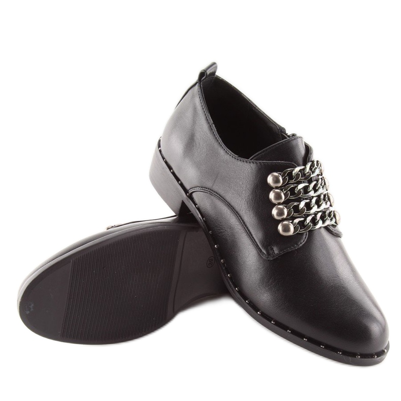 Schwarze Damen-Loafer C-7160 Schwarz 1
