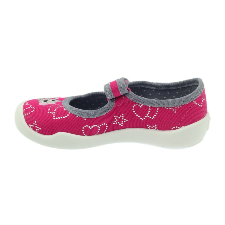 Befado Kinderschuhe Ballerinas Hausschuhe 114x308 grau rosa 2