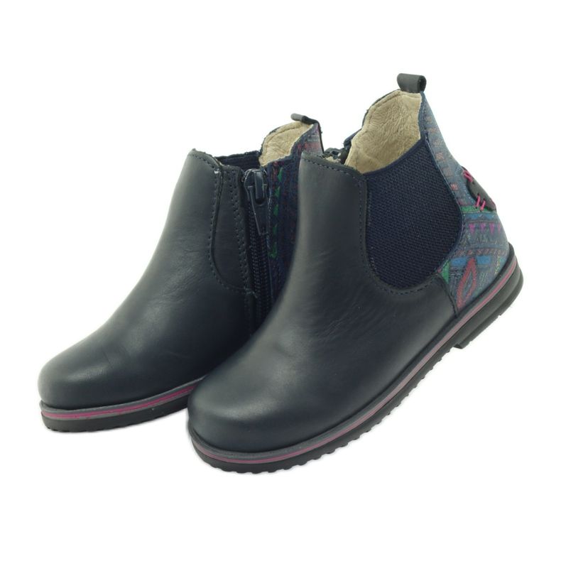 Mädchenstiefel Ren But 1479 marineblau mehrfarbig 4
