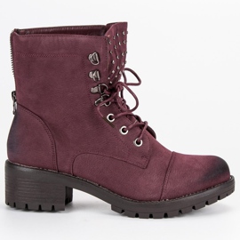 Stylische kastanienbraune VINCEZA Workers rot 1