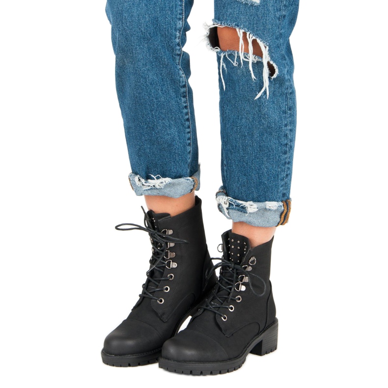 Stilvolle schwarze VINCEZA Workers 1