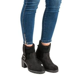 Seastar Stiefel mit hohen Absätzen aus Wildleder schwarz 1