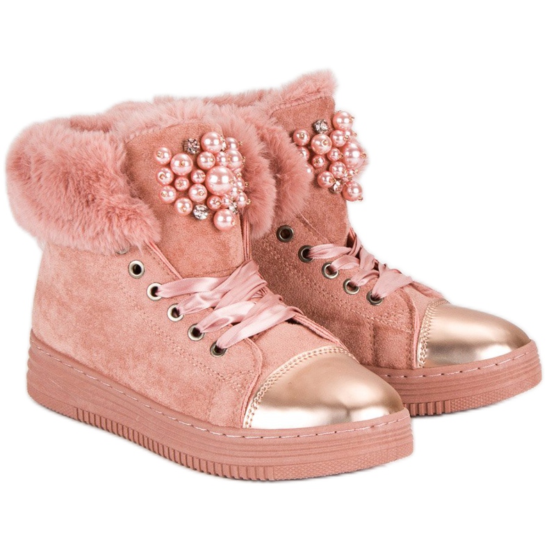 Warme Turnschuhe rosa 2