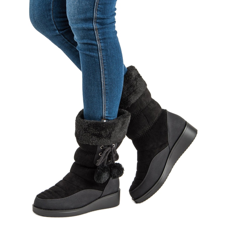 Seastar Schwarze Schneestiefel 1