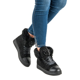 Stylische Sneaker mit Isolierung schwarz 1