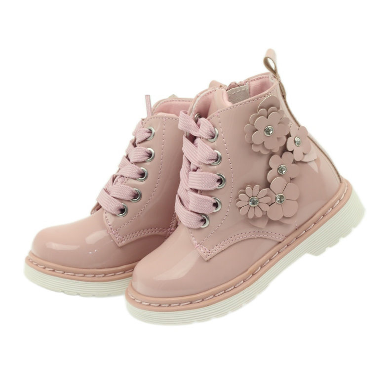American Club American Booties Booties Kinderschuhe 1424 rosa 4