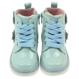 American Club American Booties Booties Kinderschuhe 1424 blau 3