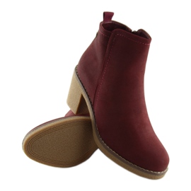 Bordeauxrote Stiefel 7B670 Wine 1