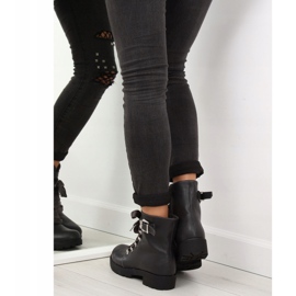 Graue Stiefel mit Band grau FC-H125 Grau 1