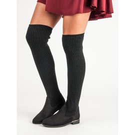 Super Me Taillierte Damenstiefel schwarz 2